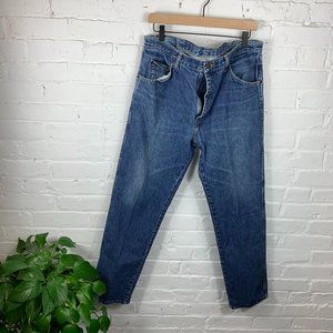 Wrangler Mid Rise Straight Leg Jeans Blue Size 36